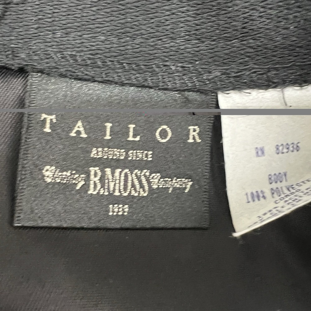 NEW! Vintage Tailor‎ B Moss Black Pencil Skirt Size 10 Preppy Dark Academia USA - Picture 10 of 11